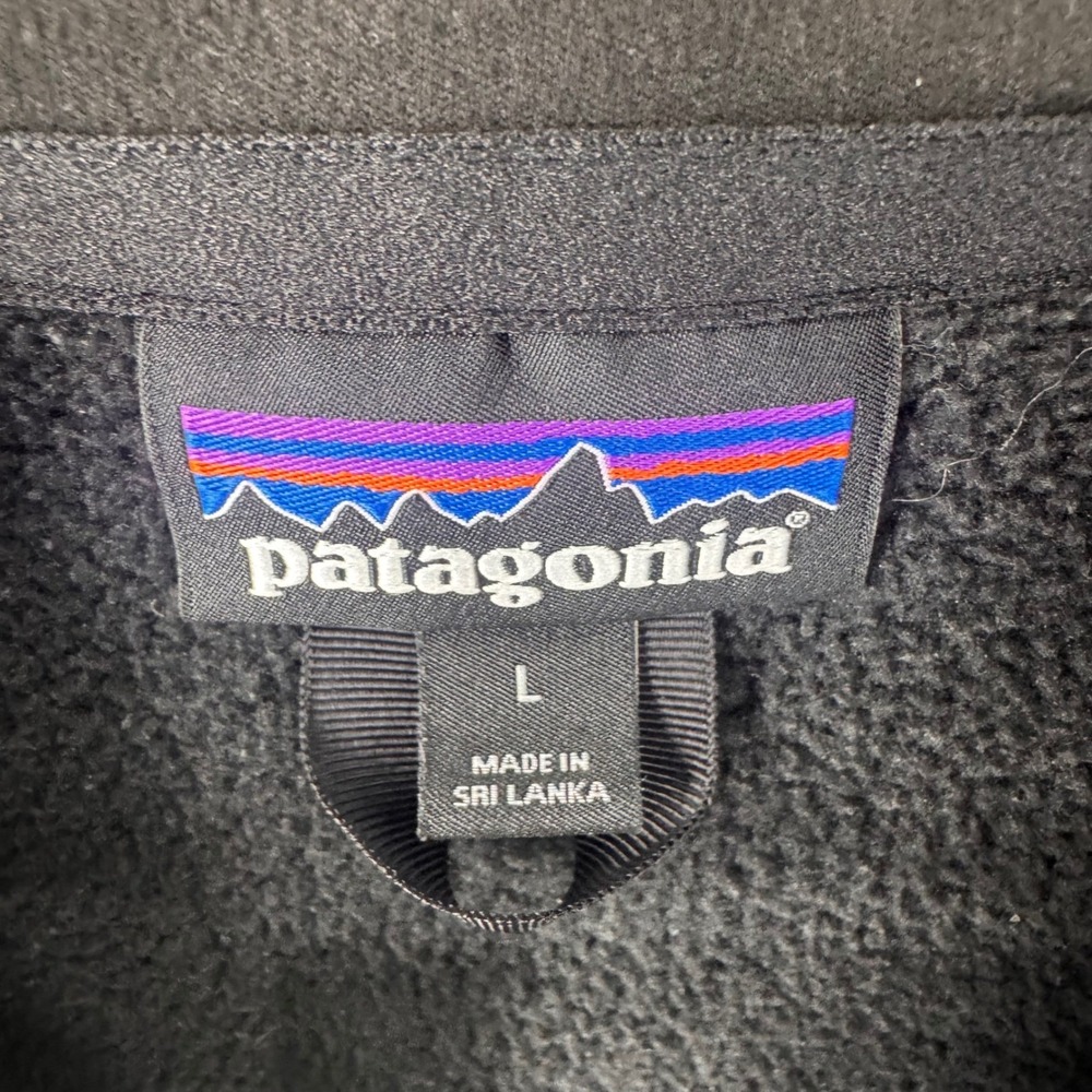 Patagonia Better Sweater Vest Mens Large Black Full Zip Fleece 25882 Outdoor - Picture 7 of 11